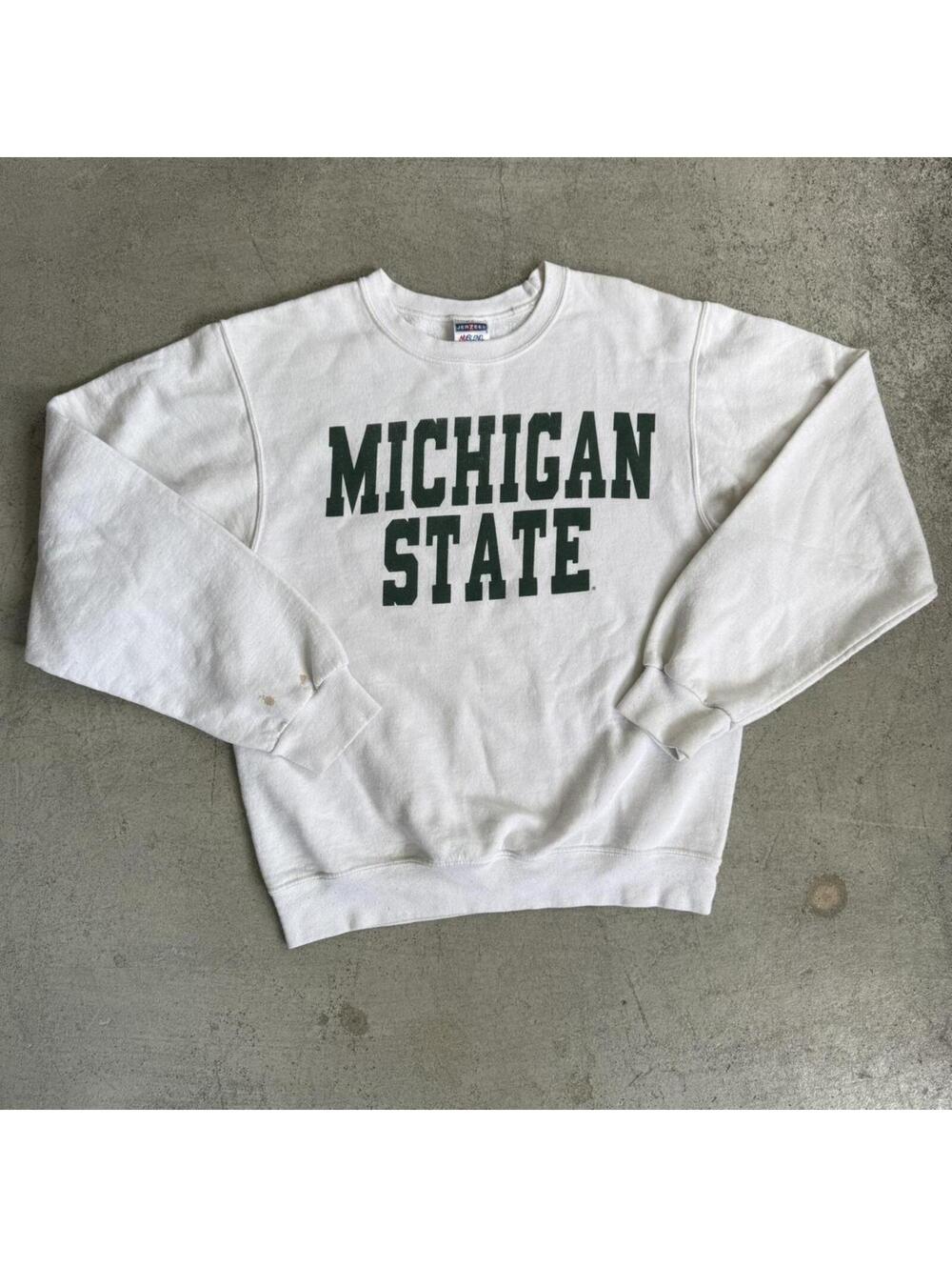 Vintage 90s Michigan State University Spartans MSU Pullover Crewneck Sweatshirt